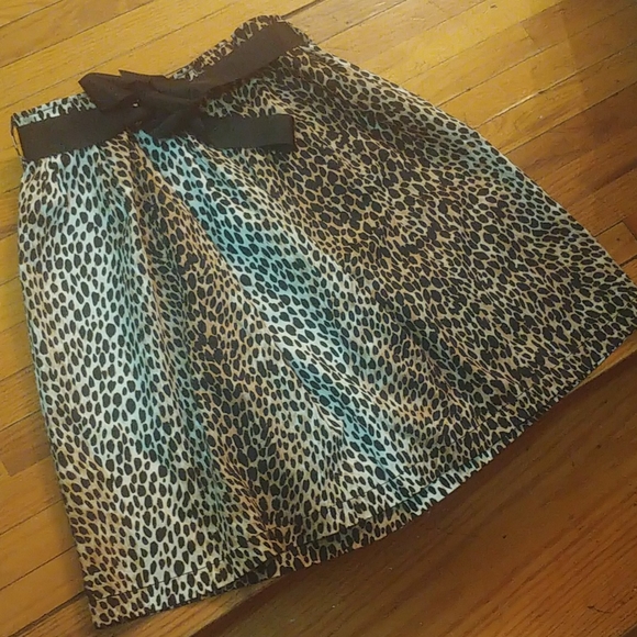 ANIMAL PRINT FULL SKIRT - Picture 3 of 4